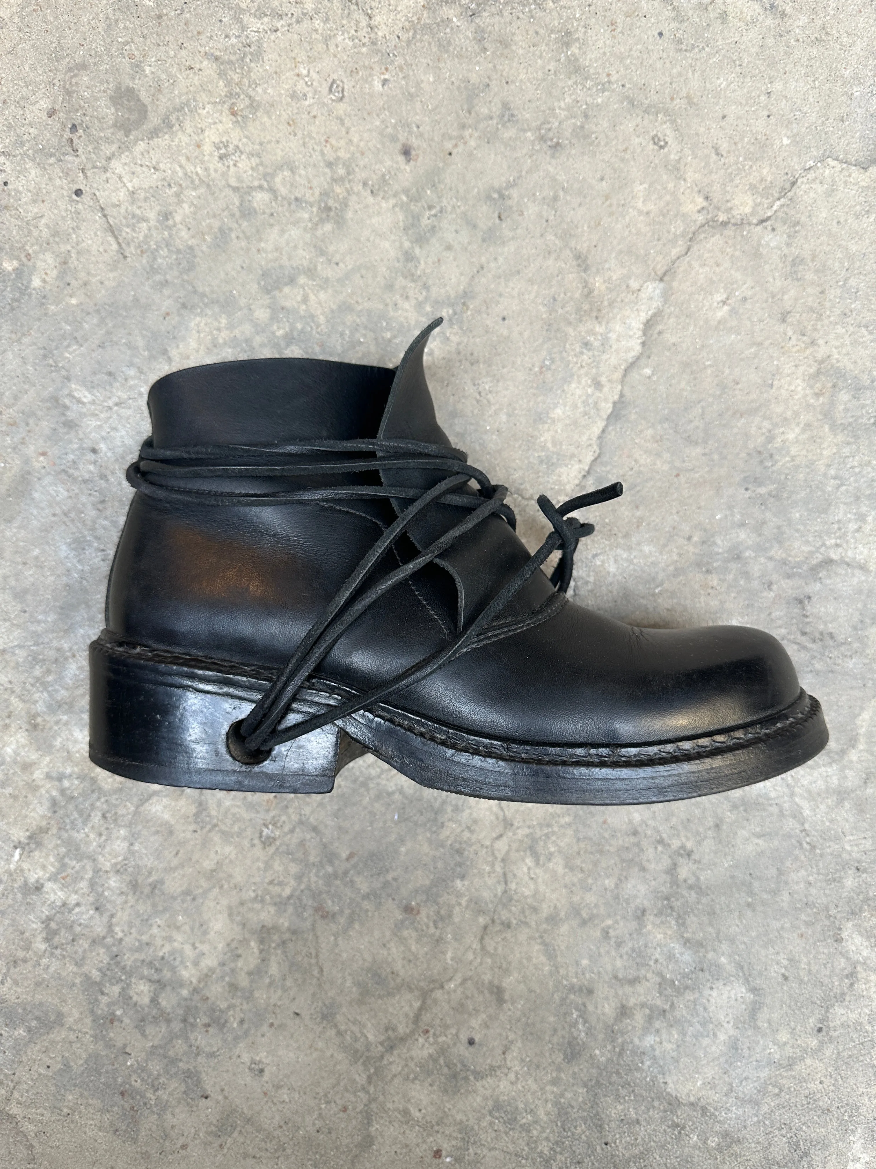 1990s Dirk Bikkembergs lace trough heel