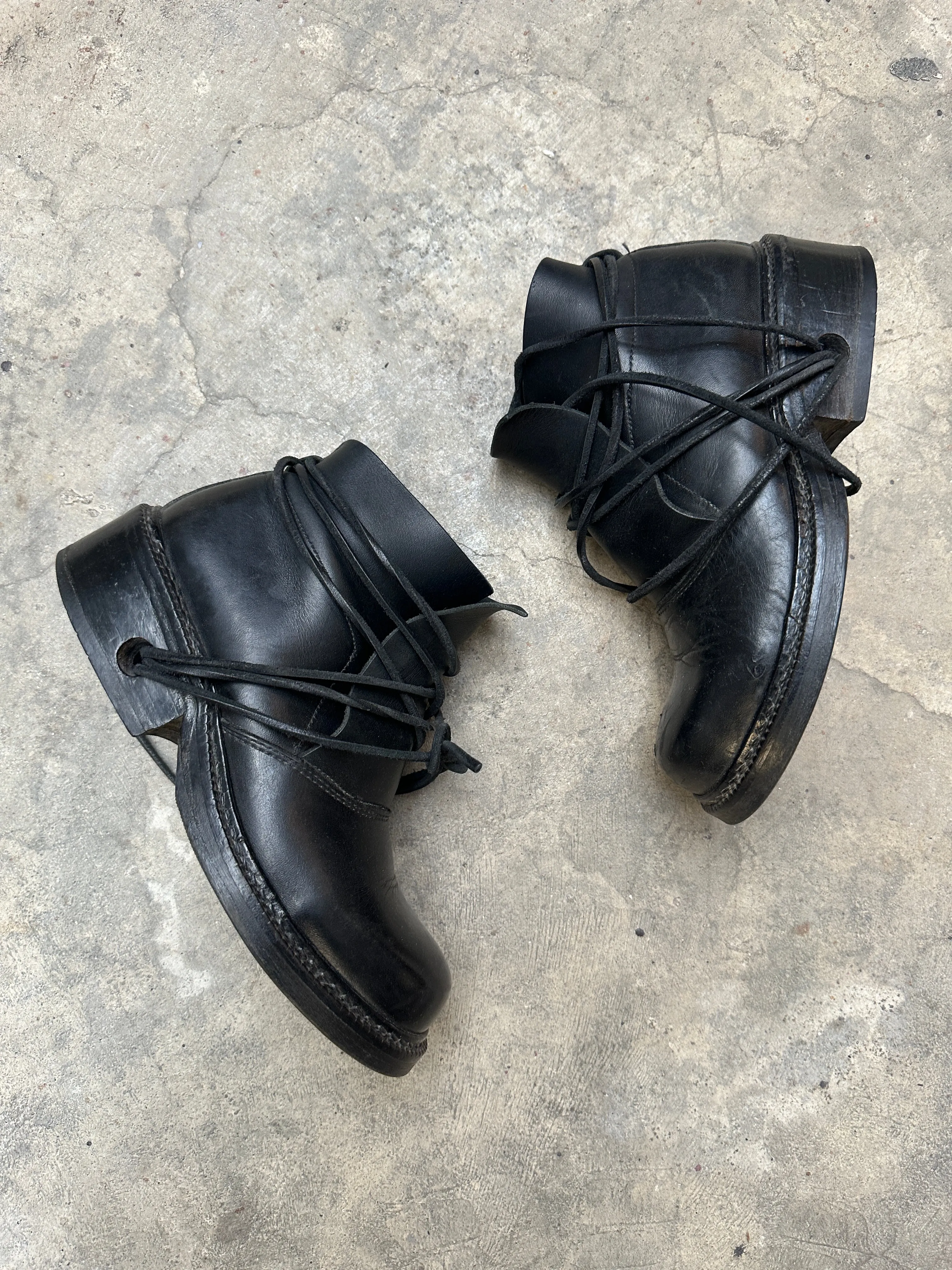 1990s Dirk Bikkembergs lace trough heel
