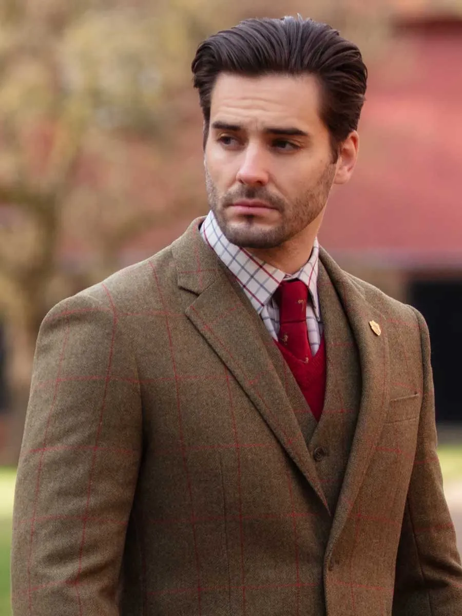 40% OFF ALAN PAINE Combrook Mens Tweed Sports Blazer - Sage - Size: UK Chest 40"