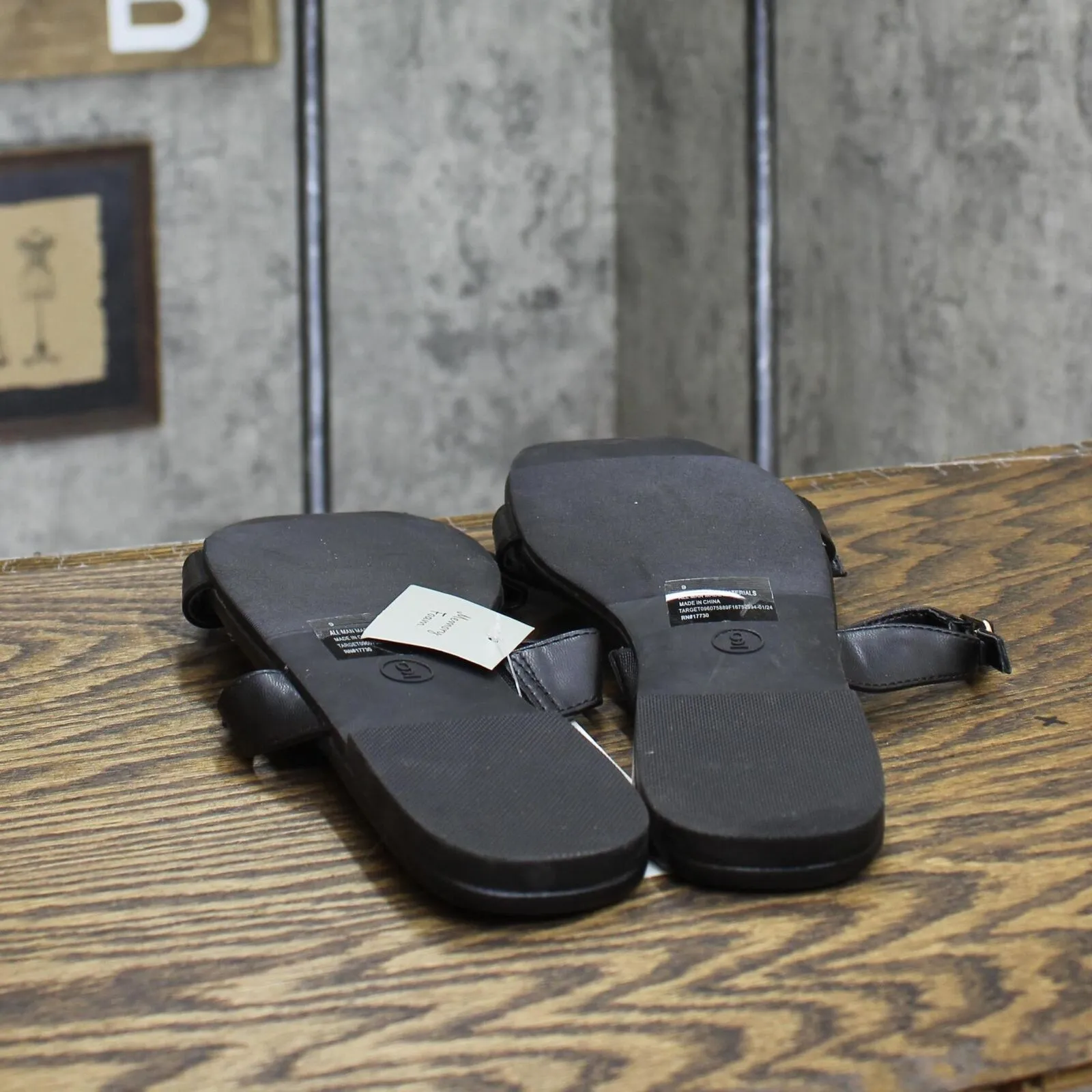 A New Day Connie Two Band Buckle Slide Sandals with Memory Foam Insole 89885761
