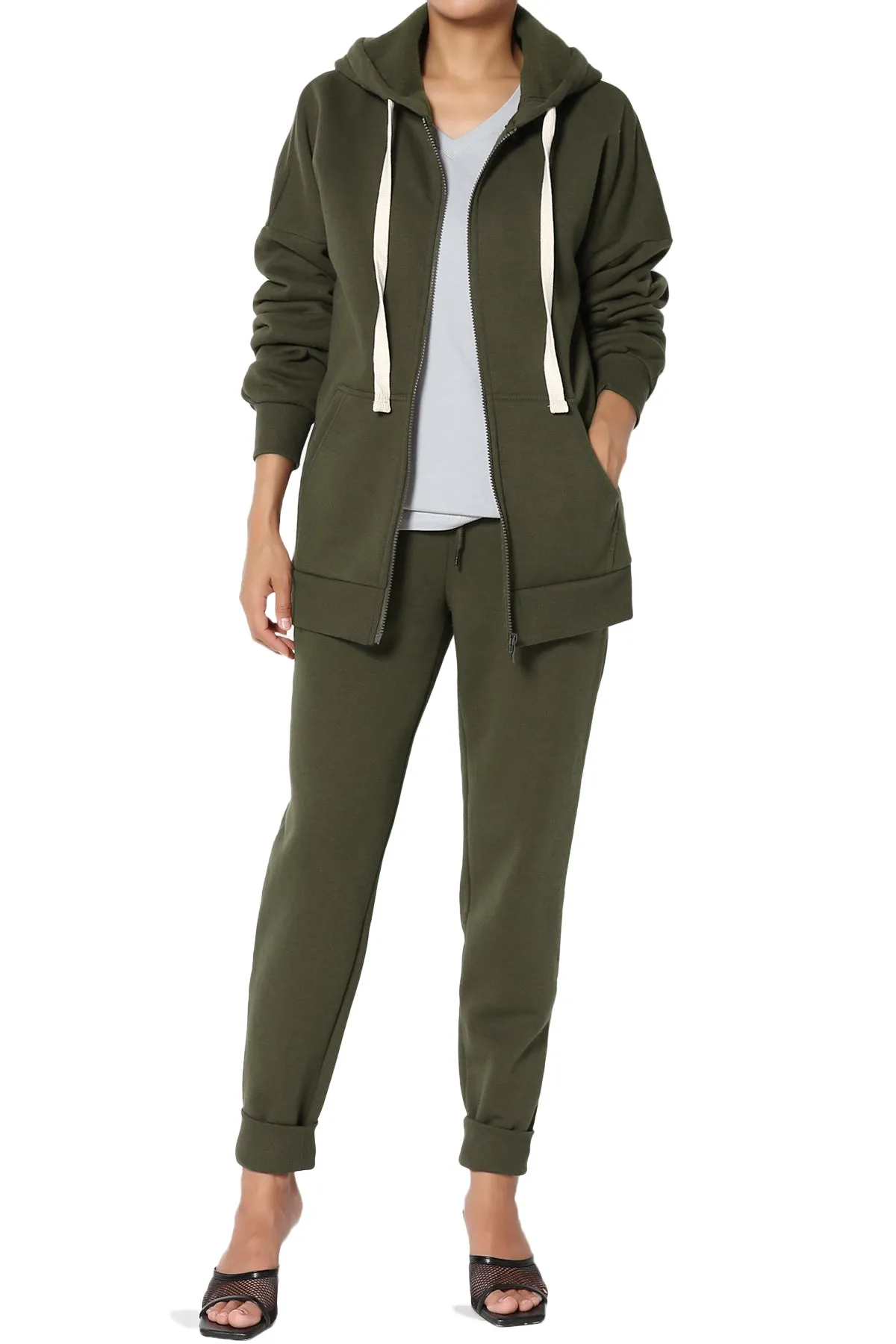 Accie Fleece Zip Hooded Jacket