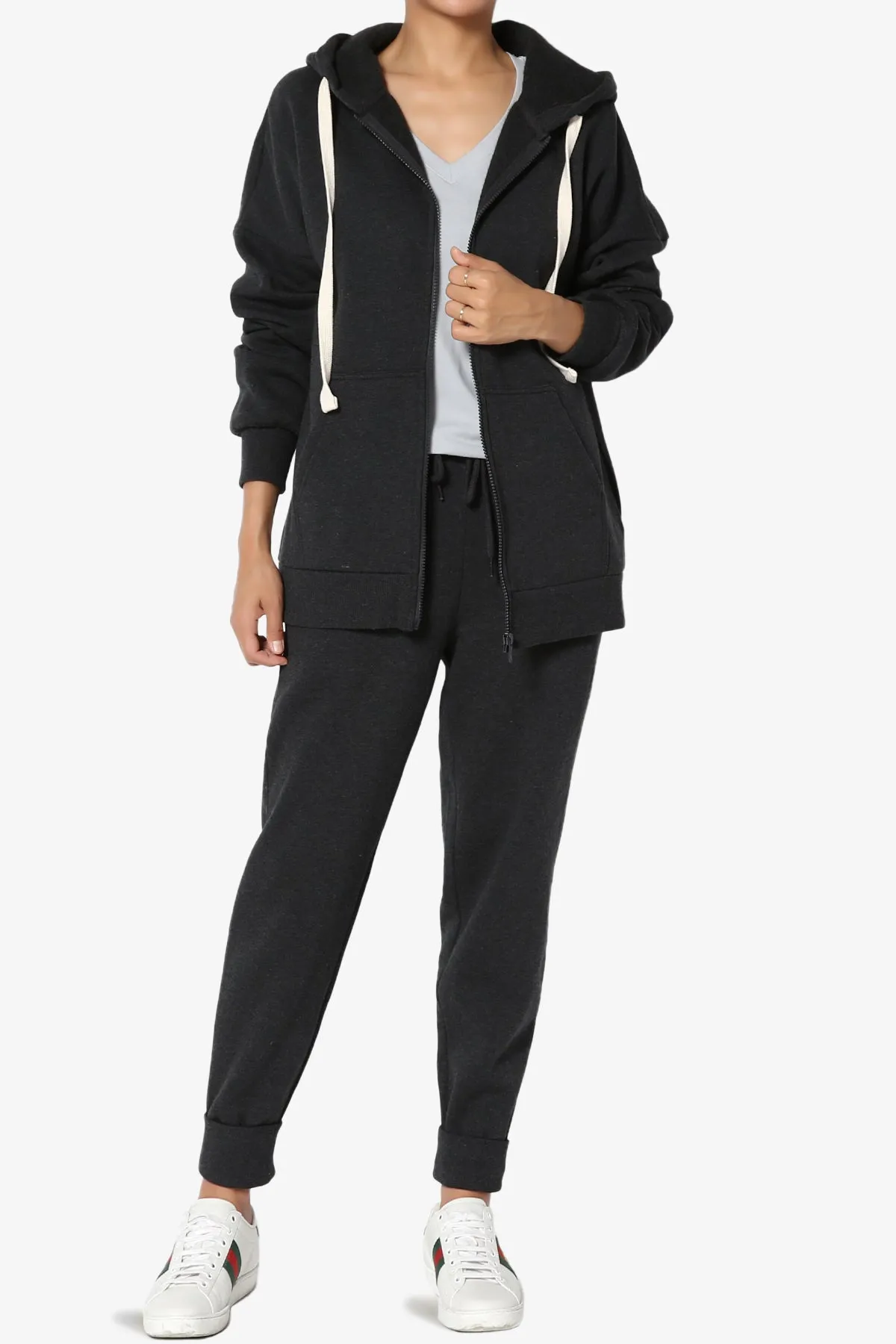 Accie Fleece Zip Hooded Jacket