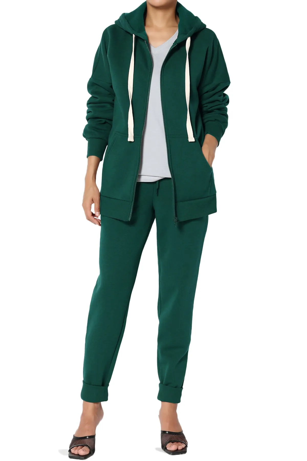 Accie Fleece Zip Hooded Jacket