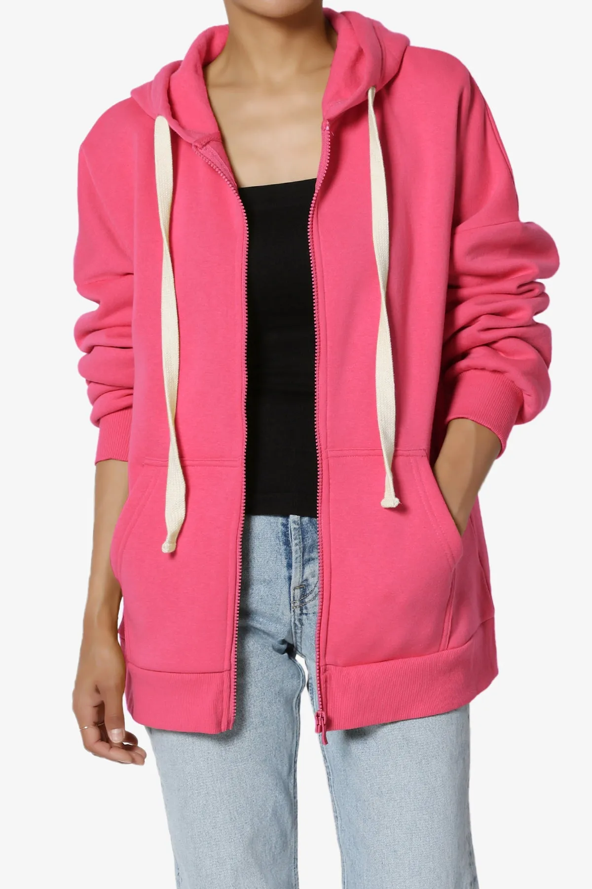 Accie Fleece Zip Hooded Jacket
