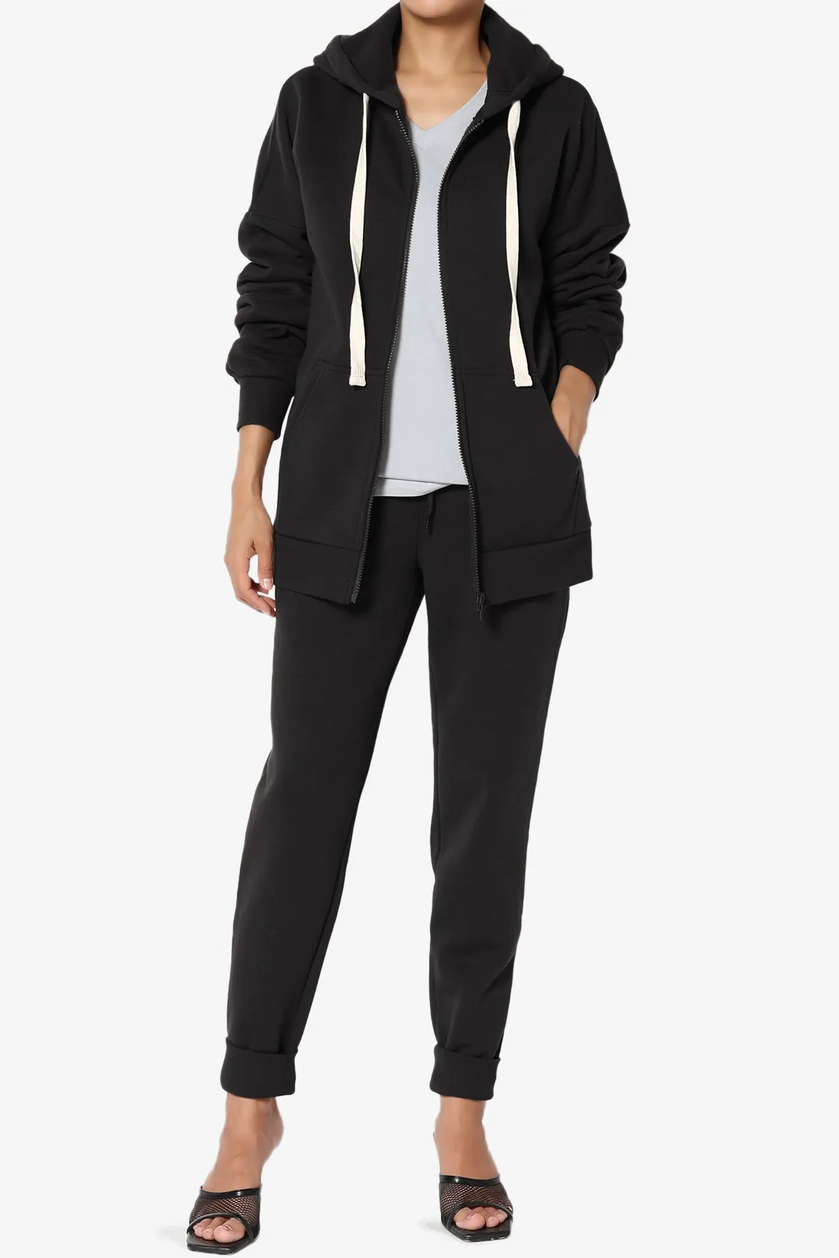 Accie Fleece Zip Hooded Jacket