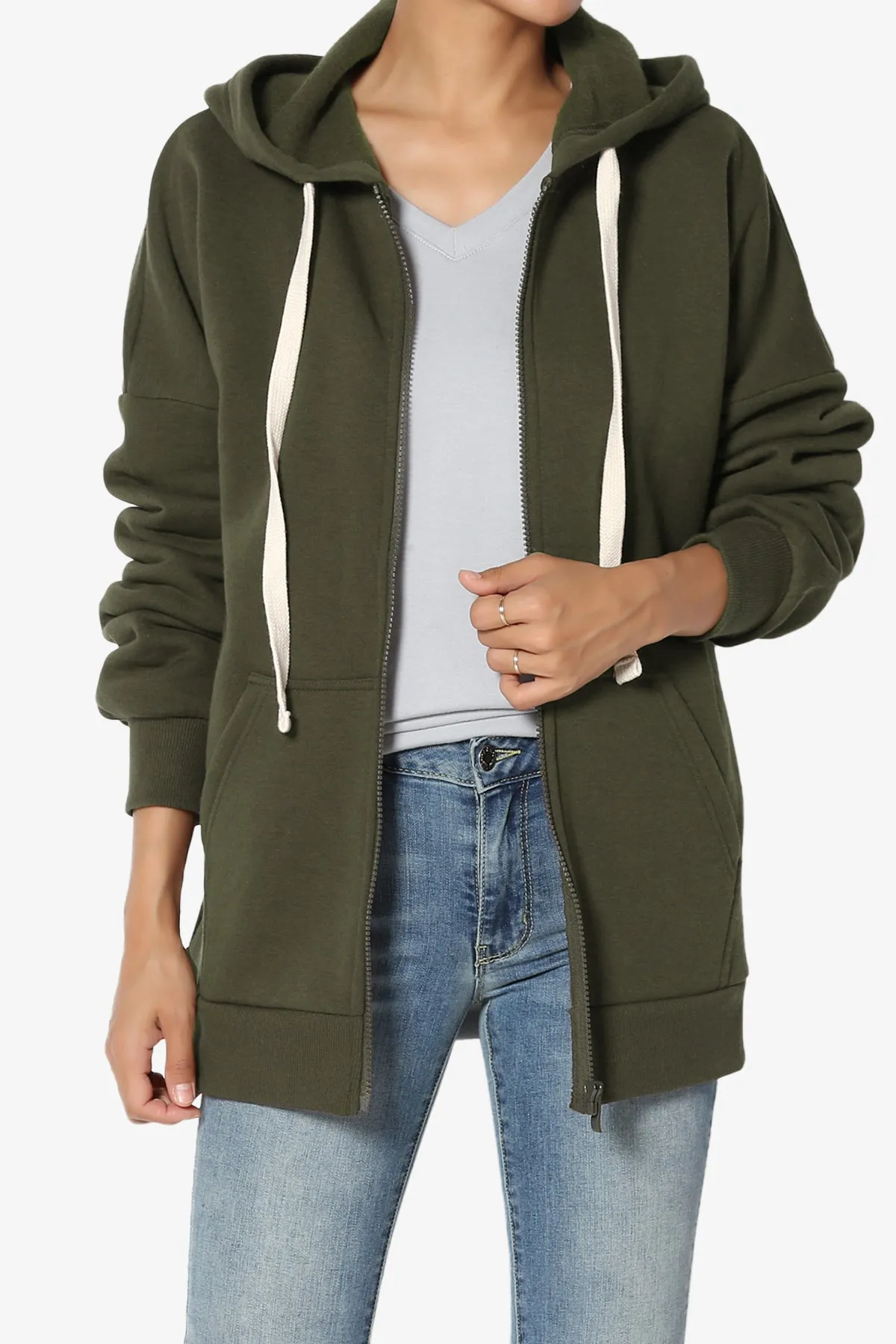 Accie Fleece Zip Hooded Jacket