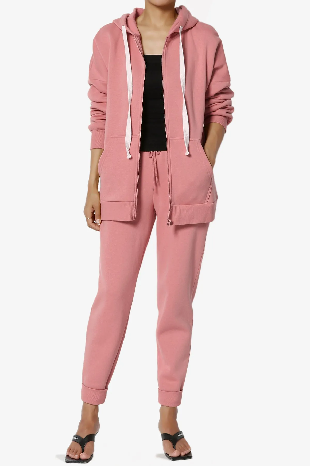 Accie Fleece Zip Hooded Jacket
