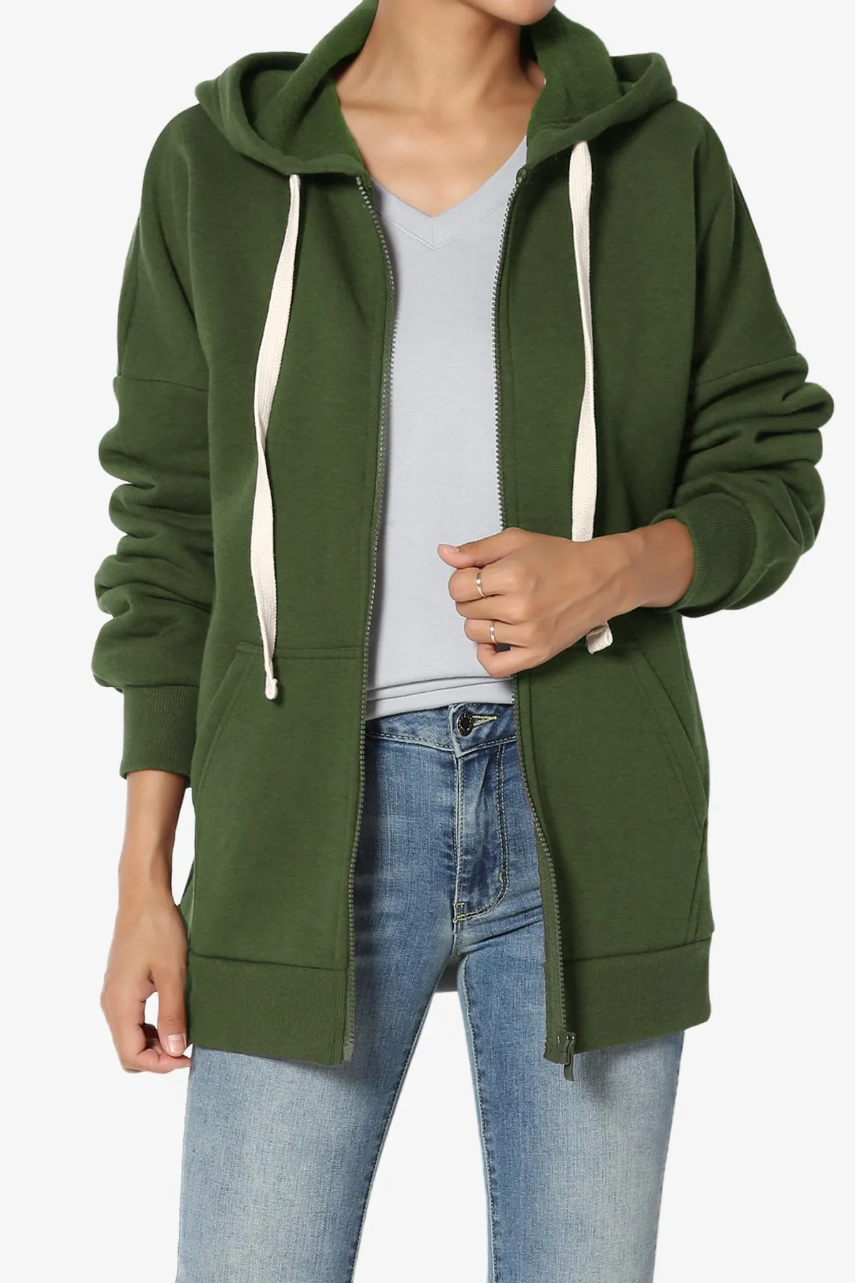Accie Fleece Zip Hooded Jacket