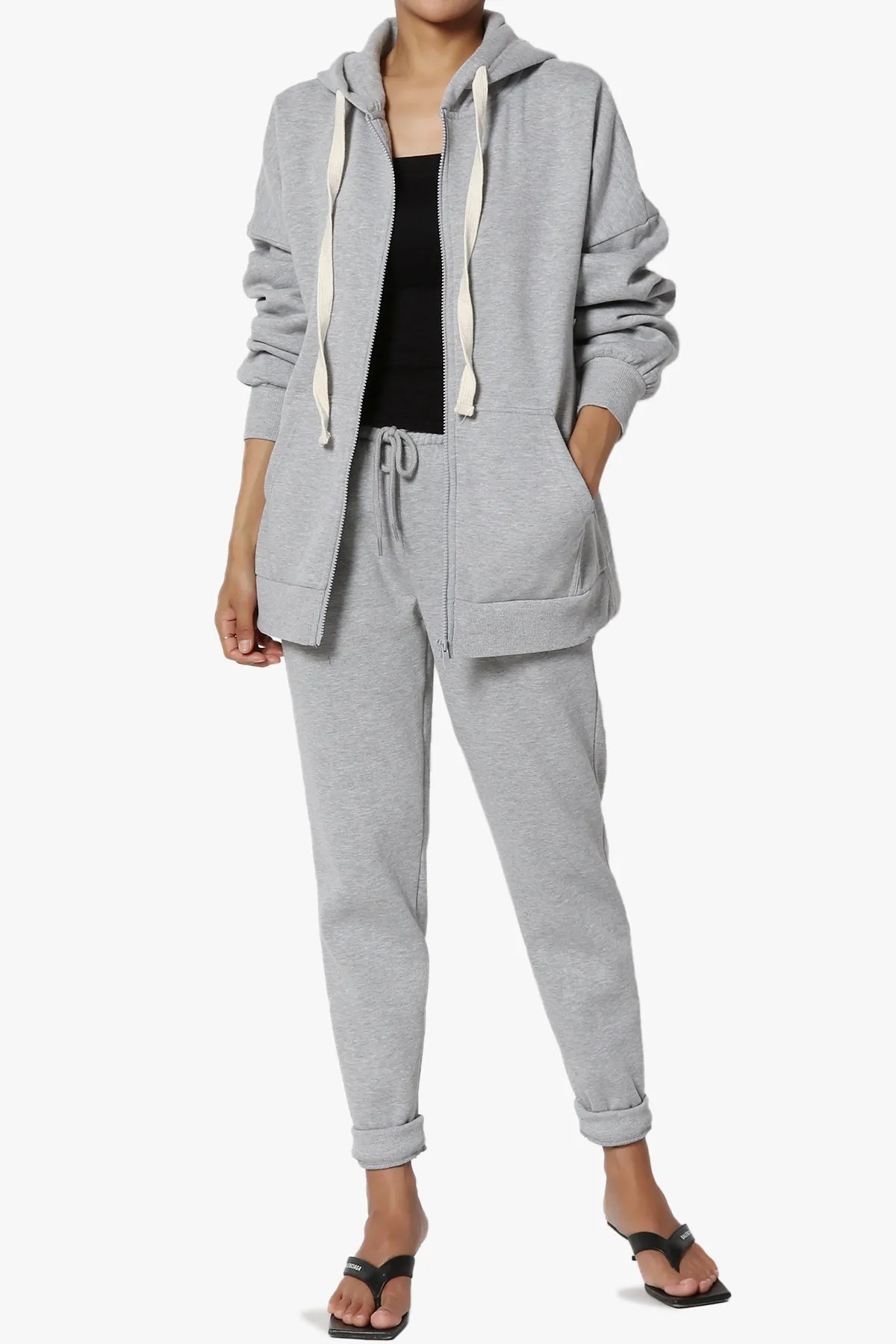Accie Fleece Zip Hooded Jacket