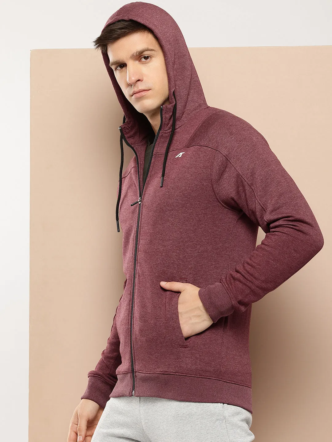 Alcis Men Solid Maroon Jackets
