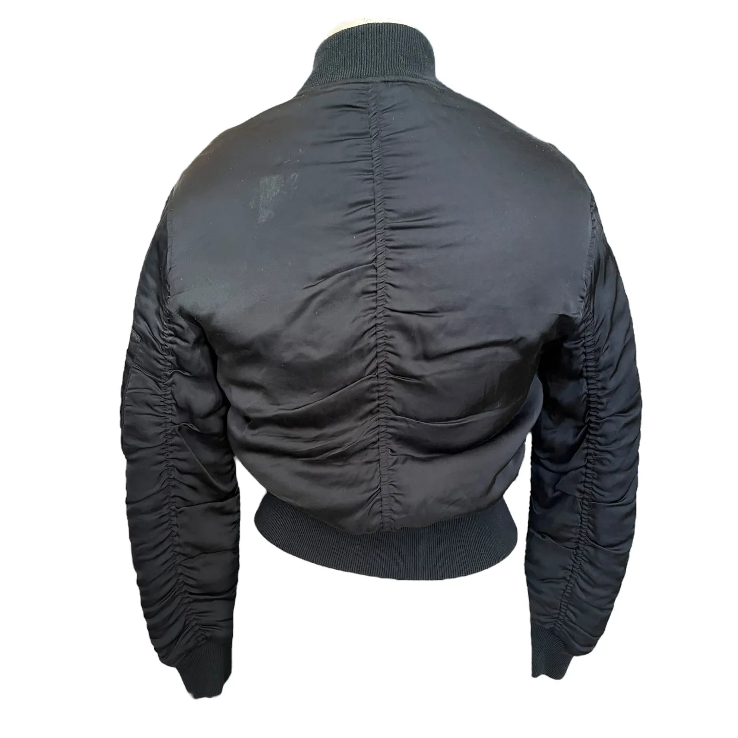 All Saints Navy Bomber Jacket