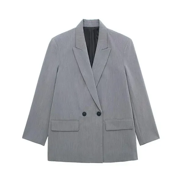 Amiah Structured Blazer: Elegant, Long-Sleeved Design