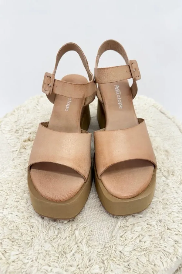 Antelope June Make Up Leather Buckle Wedge