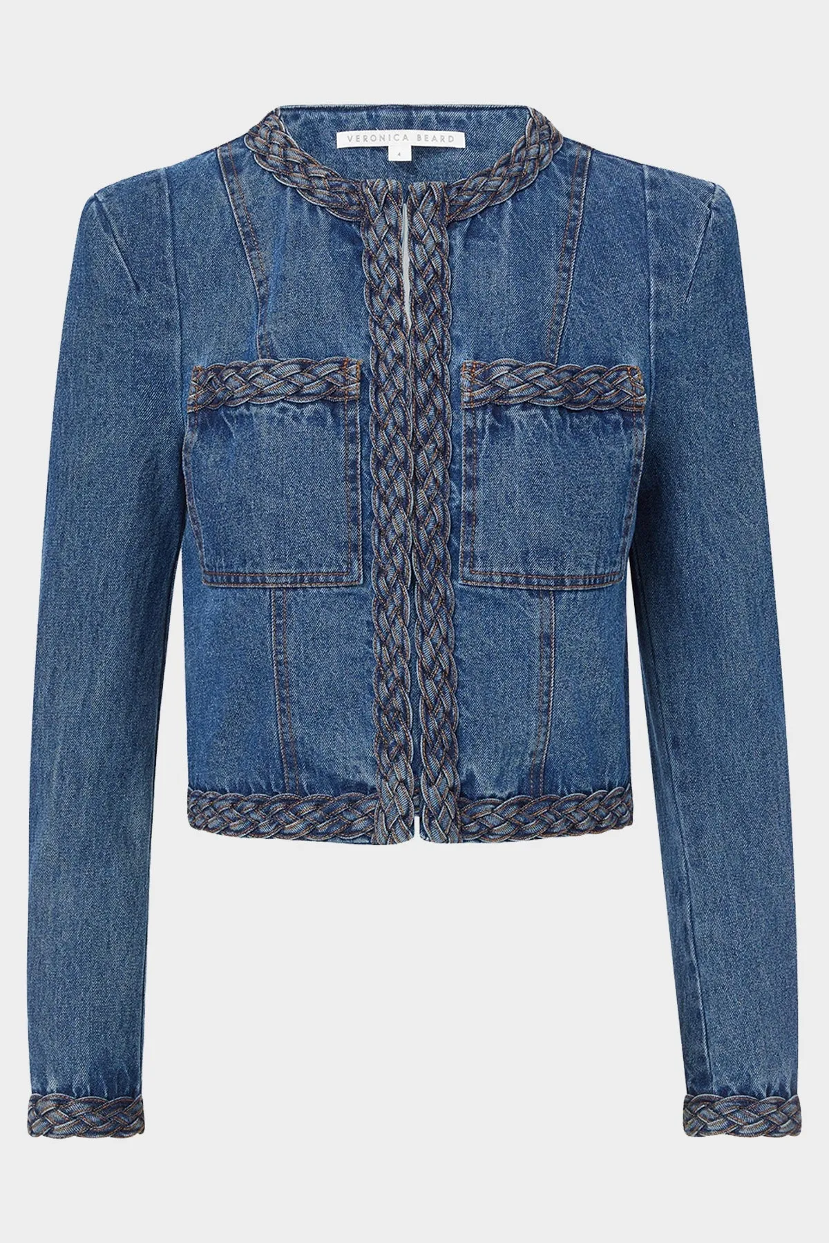 Arrowe Denim Jacket in Stone Bright Blue
