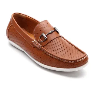 Aston Marc Mens Walk Faux Leather Slip-On Loafers