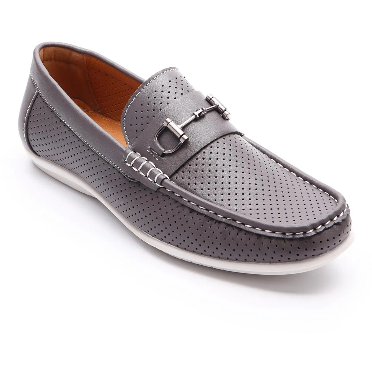 Aston Marc Mens Walk Faux Leather Slip-On Loafers