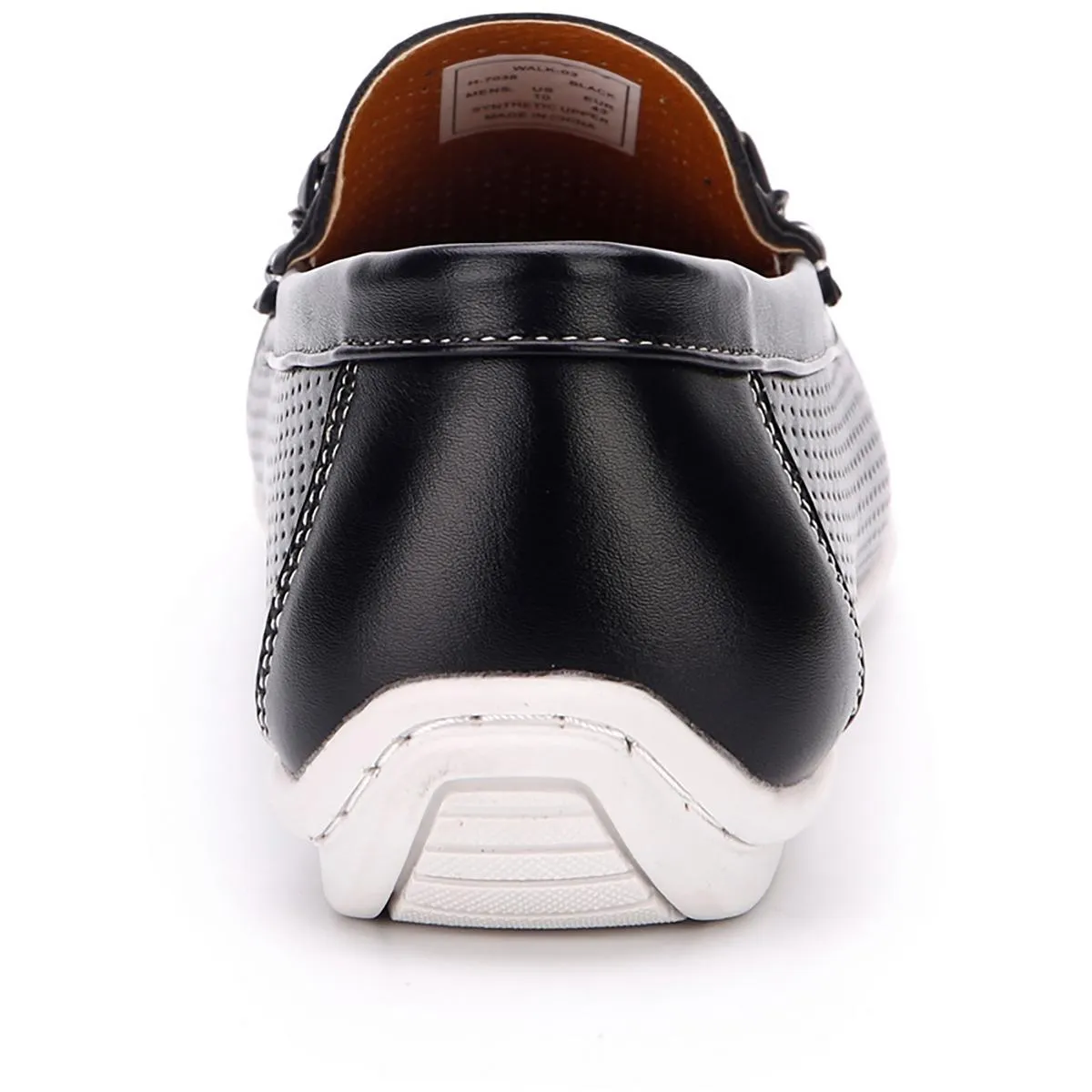 Aston Marc Mens Walk Faux Leather Slip-On Loafers
