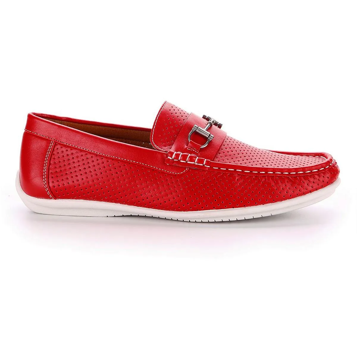 Aston Marc Mens Walk Faux Leather Slip-On Loafers