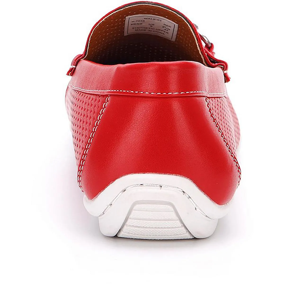 Aston Marc Mens Walk Faux Leather Slip-On Loafers