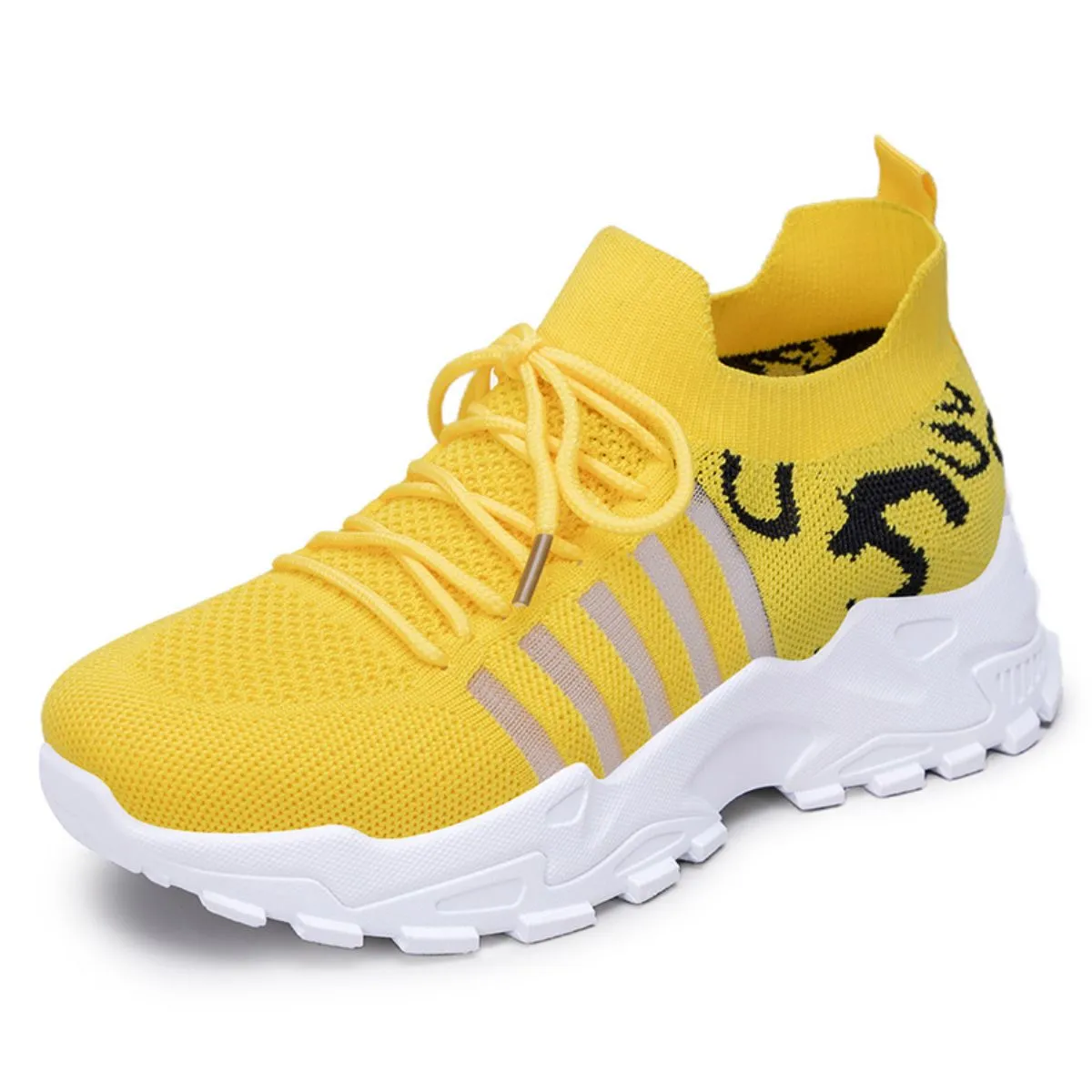 Athletic Shoes - Lace Up Mesh Breathable Athletic