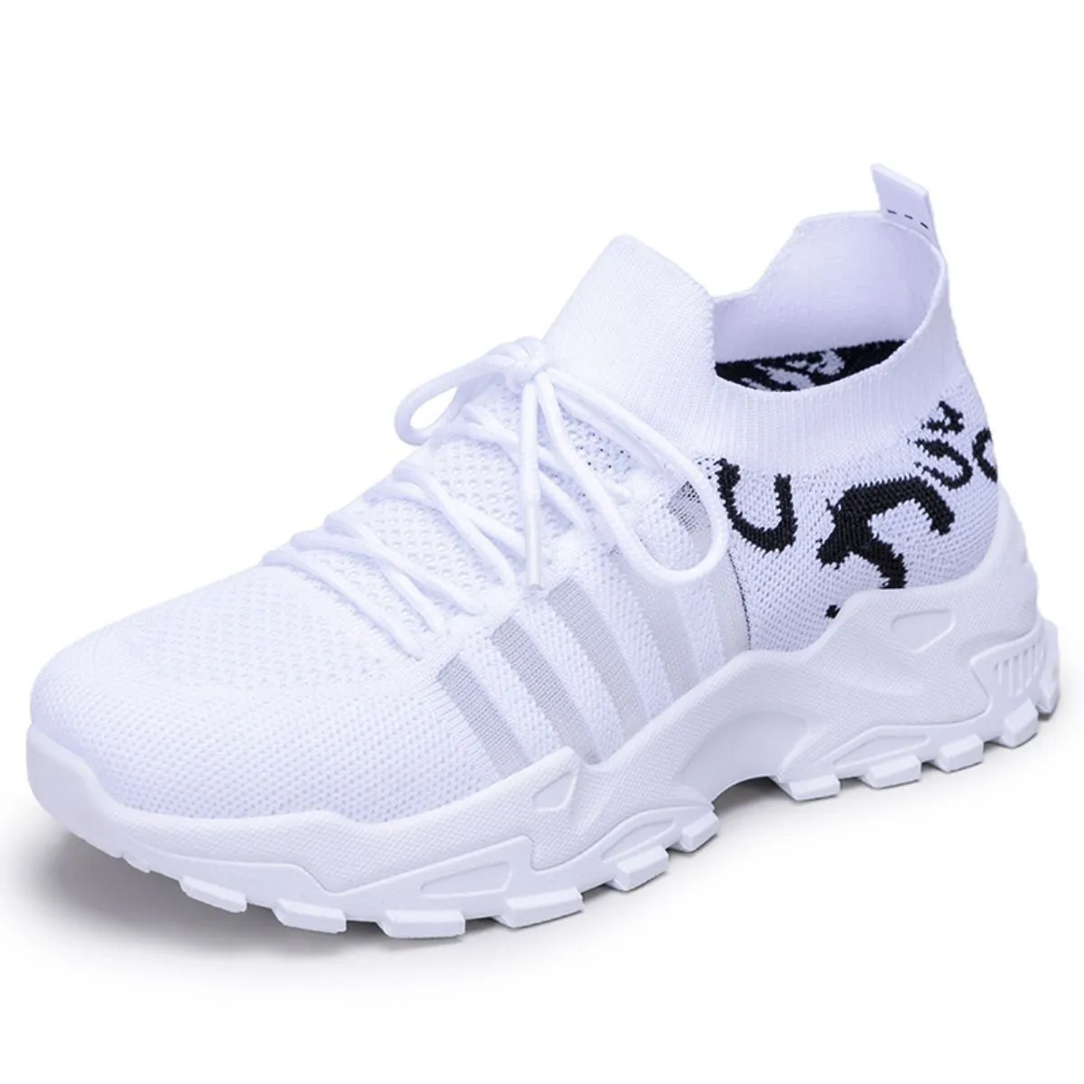 Athletic Shoes - Lace Up Mesh Breathable Athletic