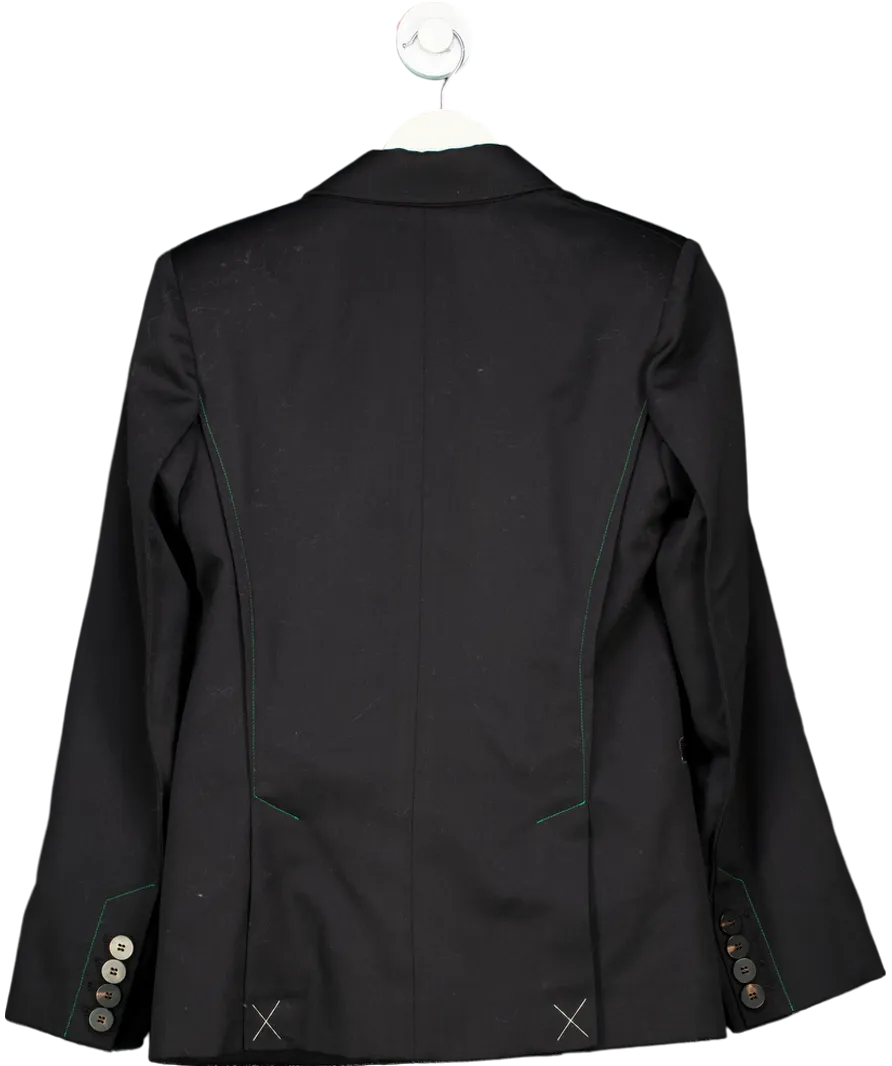 Attire The Studio Black 100% Wool Blazer UK XS