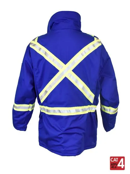 Avenger 9 oz Insulated Parka for Men in Royal Blue, Style 3215 - Warm, Durable, Versatile with Detachable Hood for Outdoor Activities