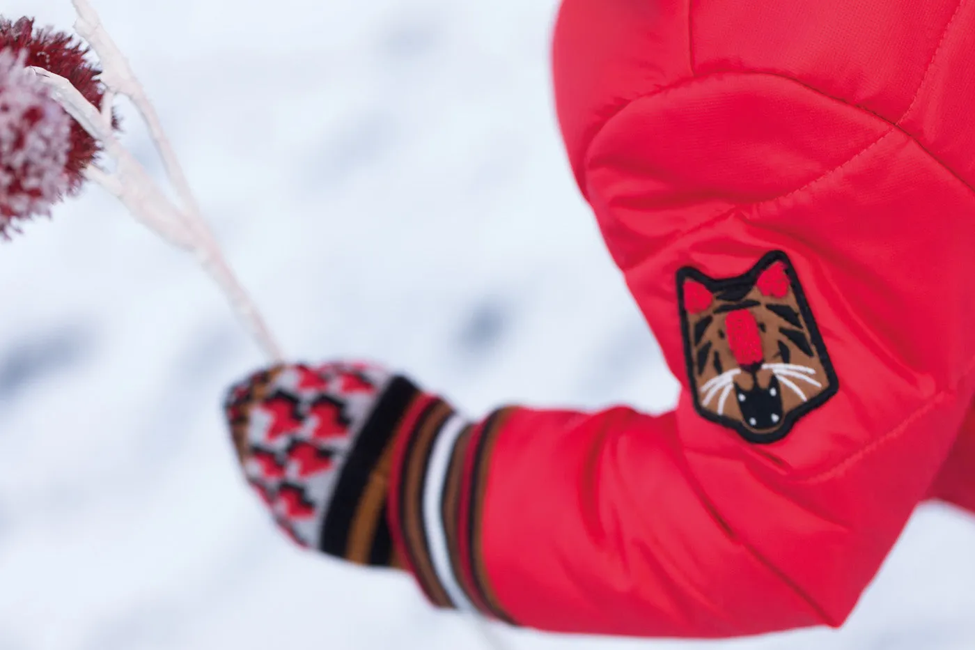 Baby Boys Red Coated Hooded Parka