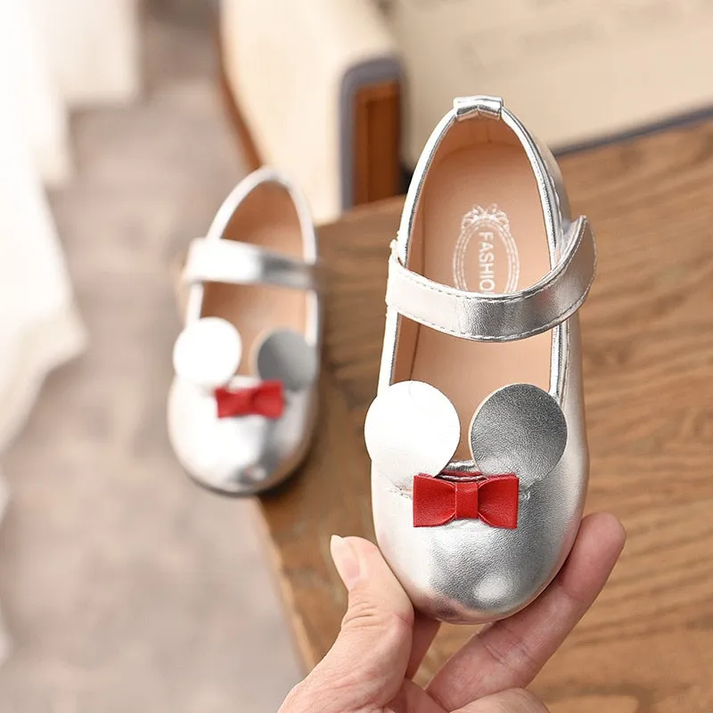 Baby Girl Soft Shoes PU Patent Leather Flats