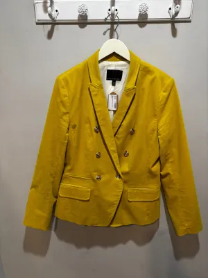 Banana Lime Yellow Corduroy Blazer