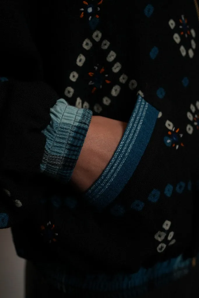Bandhani Blue Bomber