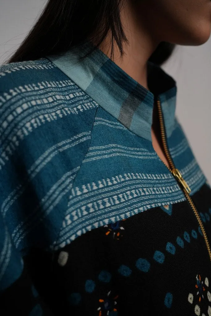 Bandhani Blue Bomber