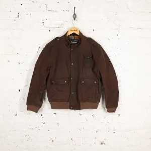Barbour Ford Wax Bomber Jacket - Brown - L