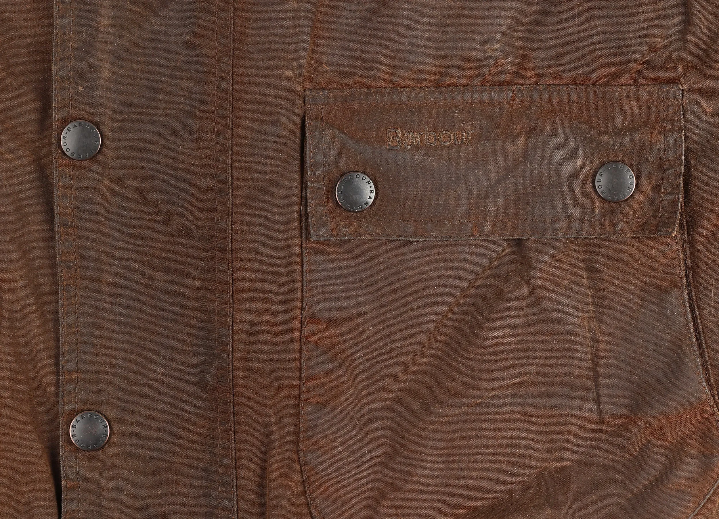 Barbour Ford Wax Bomber Jacket - Brown - L