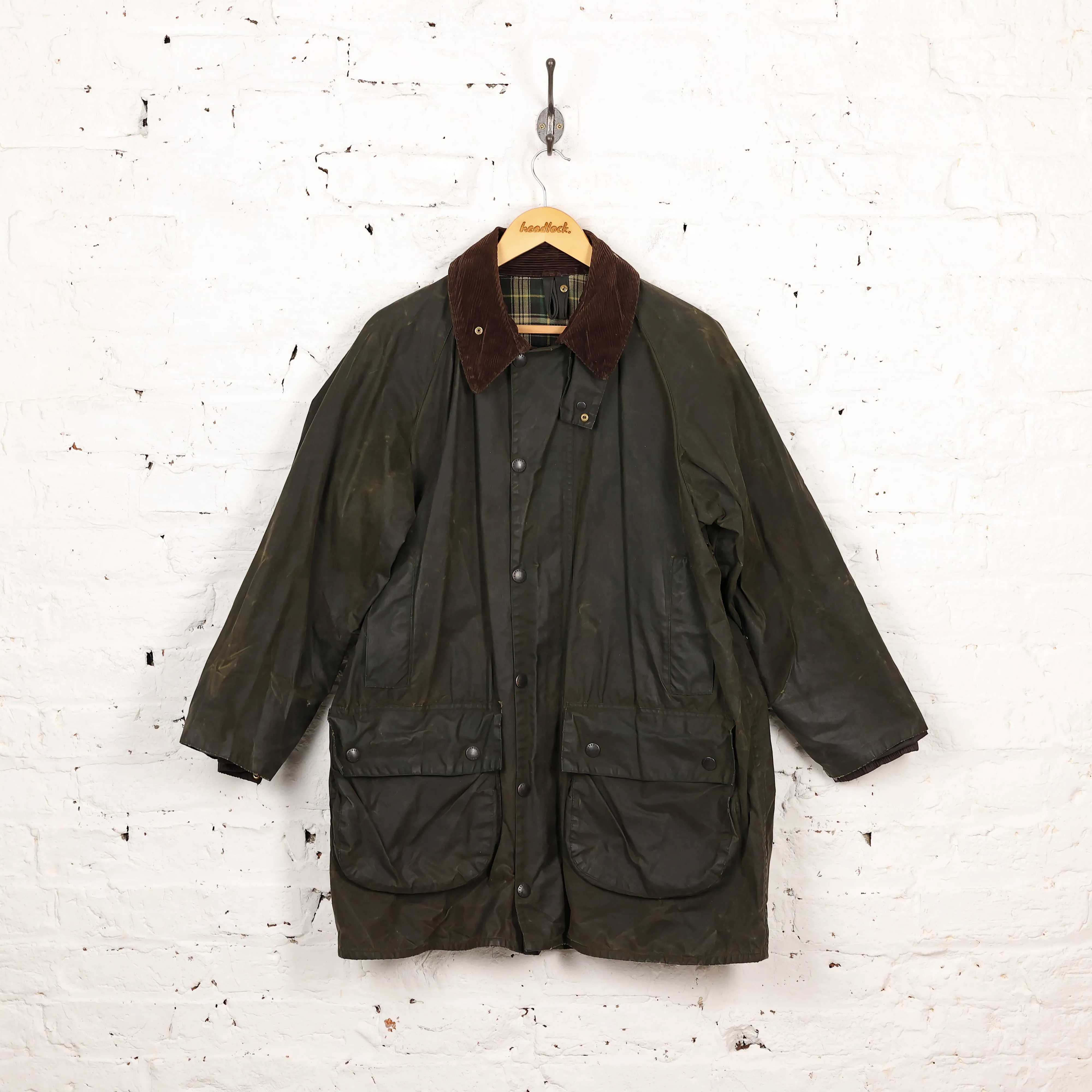Barbour Gamefair Wax Jacket Coat - Green - XL