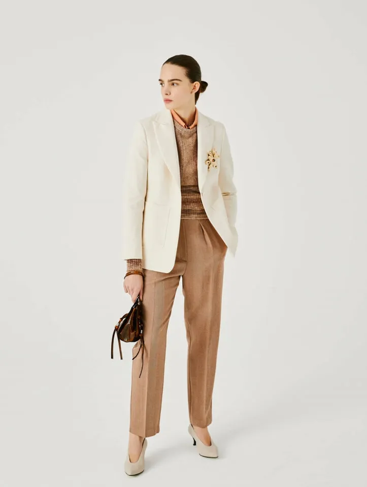 Beatrice B Italia Single-Breasted Blazer in Technical Fabric