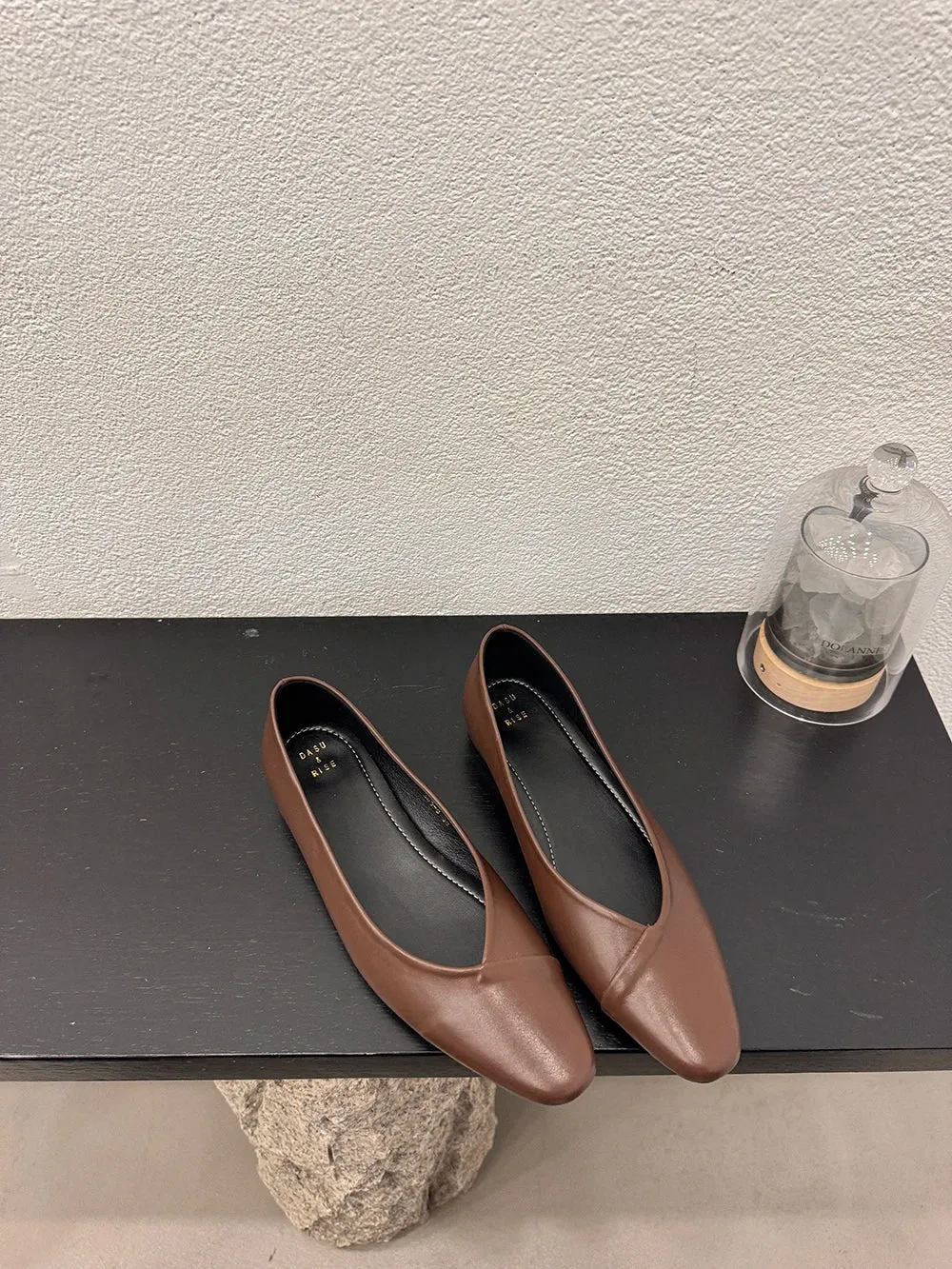binfenxie  -  Casual Women Loafers Autumn Dress Shoes Low Heeled Black Beige Brown Yellow Casual Slides Mules Shoes Woman Ballte Dance Mules