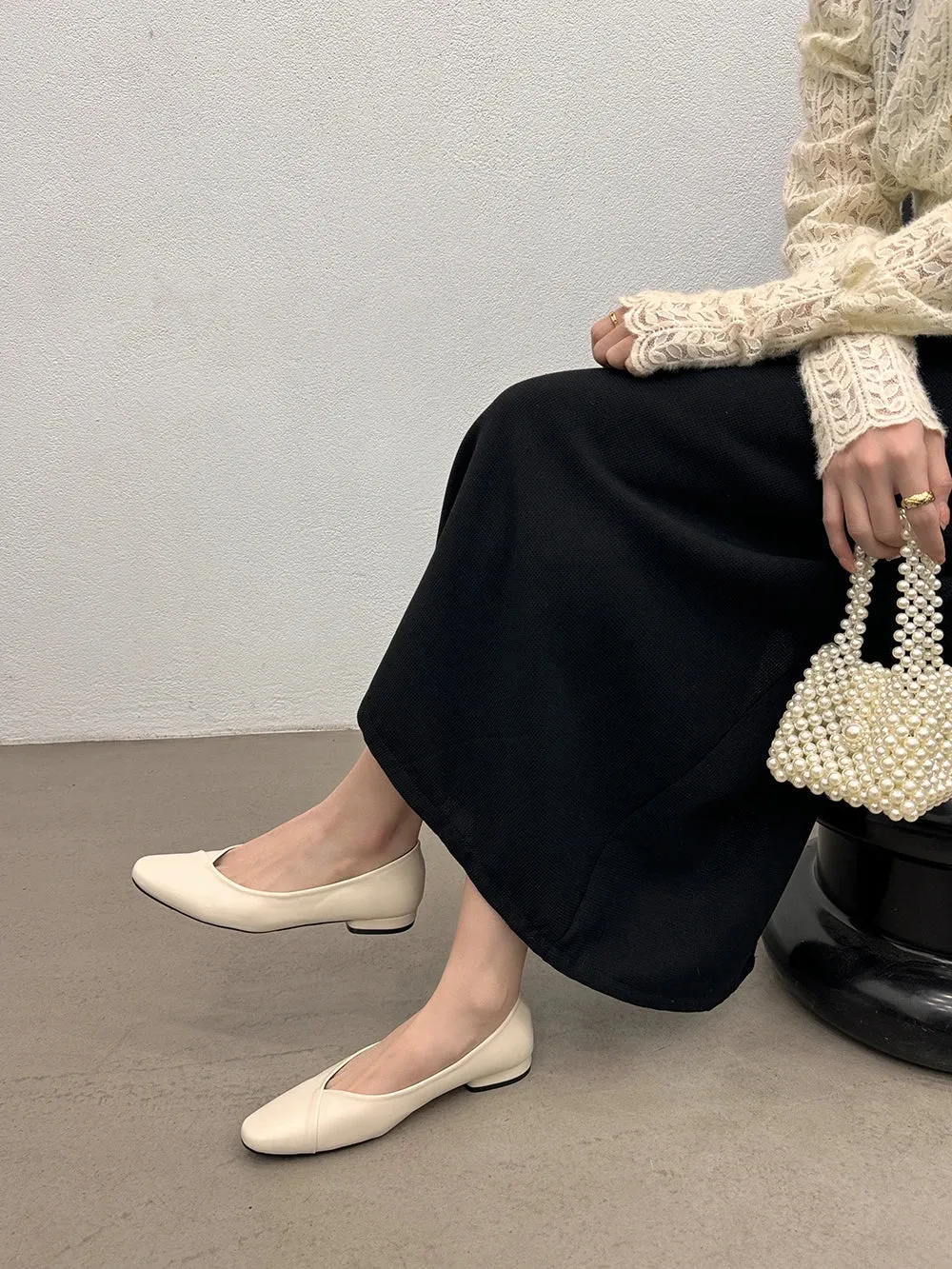 binfenxie  -  Casual Women Loafers Autumn Dress Shoes Low Heeled Black Beige Brown Yellow Casual Slides Mules Shoes Woman Ballte Dance Mules