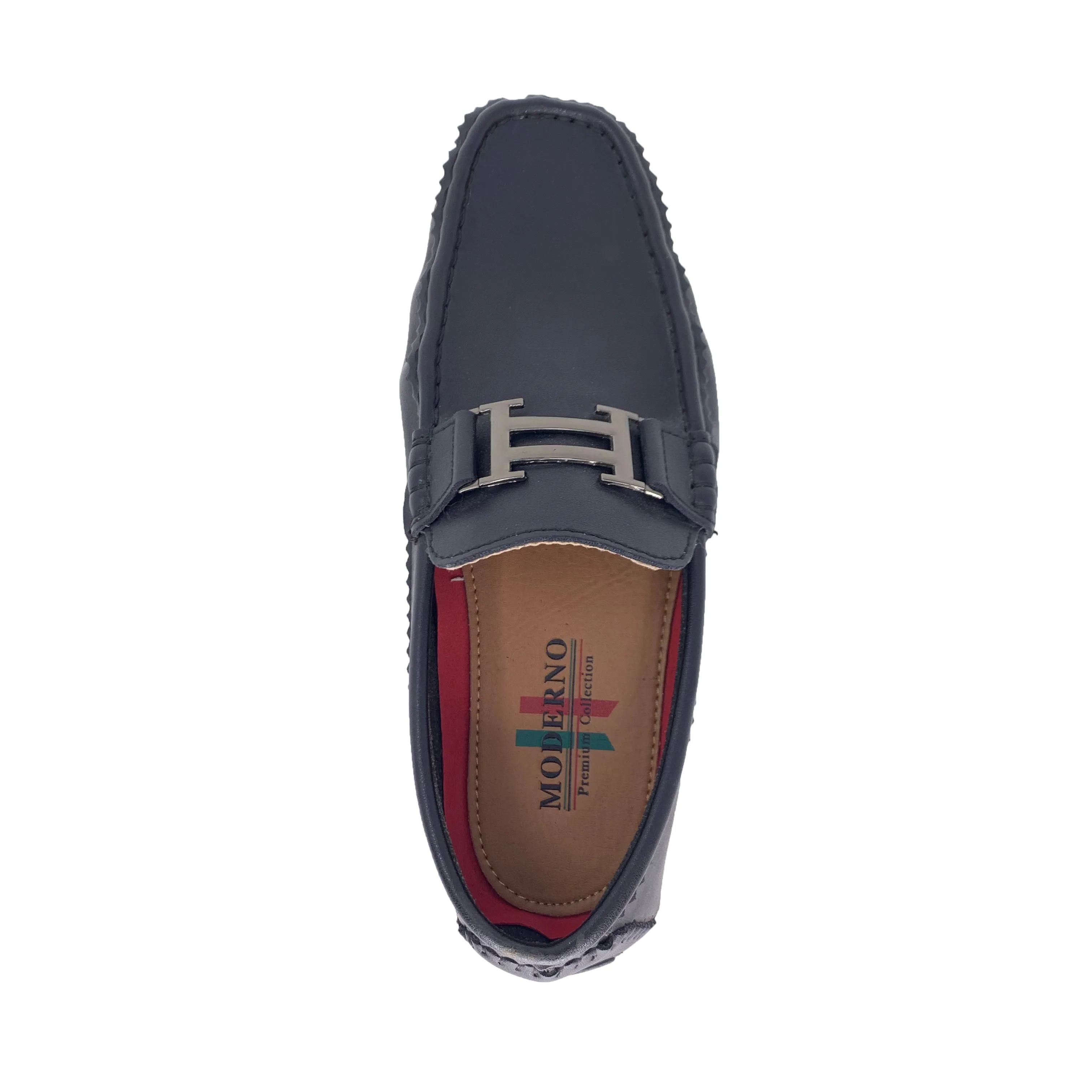 Black Hermes Inspired Loafers Moderno