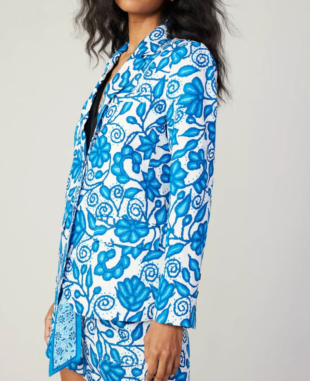 Blue Pattern Blazer