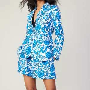 Blue Pattern Blazer
