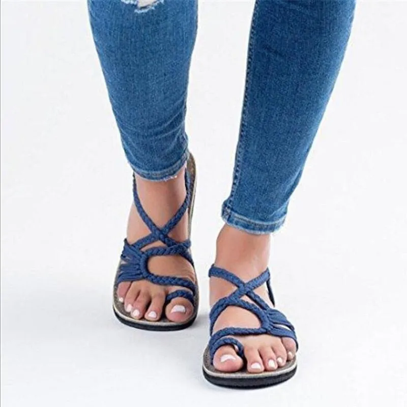 Boho Handmade Breathable Braided Sandals