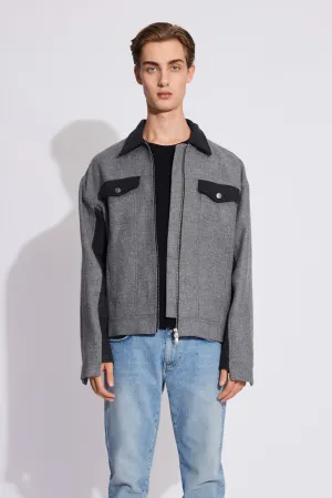 Bologne Zip Jacket - Multi Color Grey