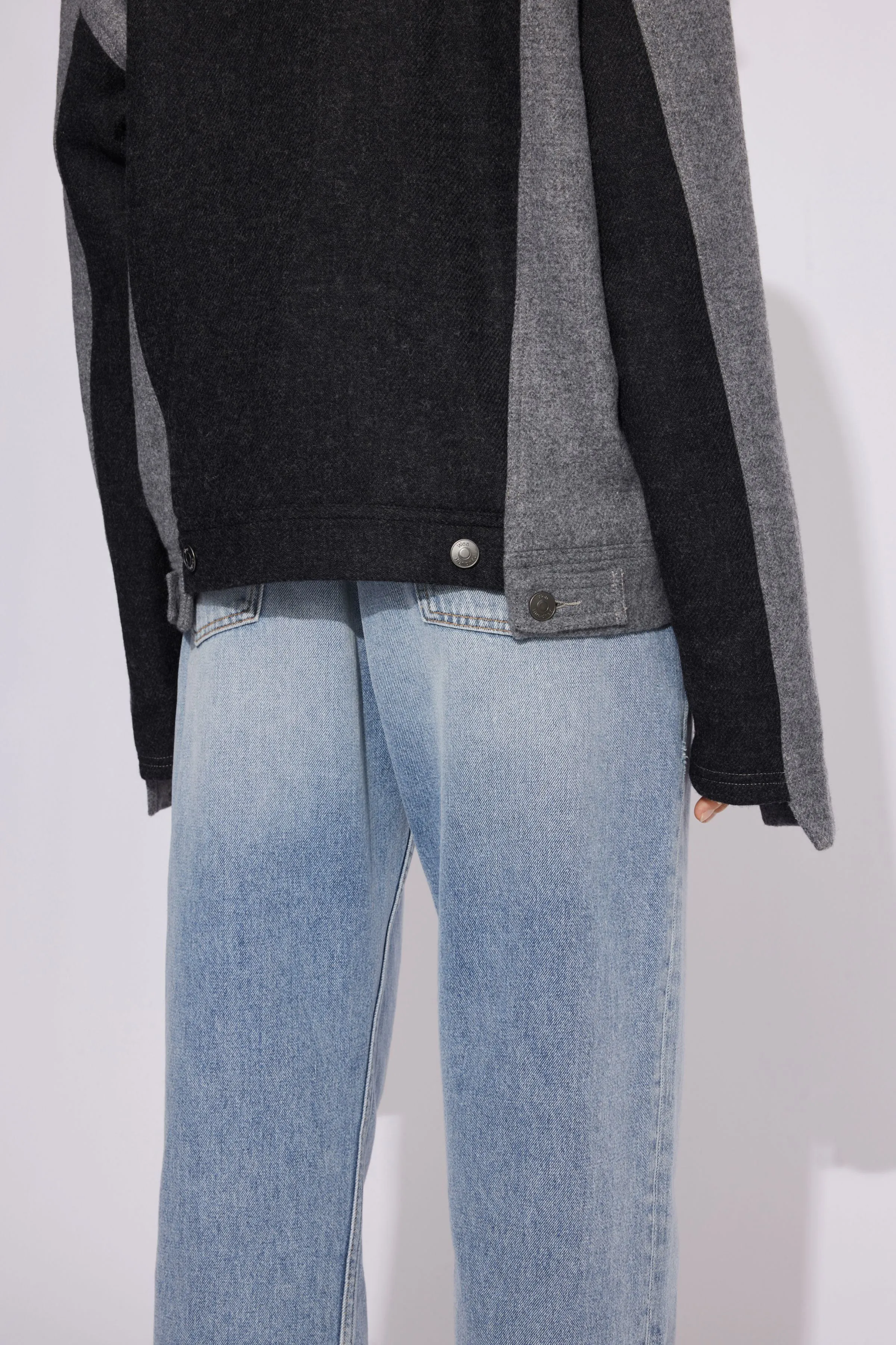 Bologne Zip Jacket - Multi Color Grey