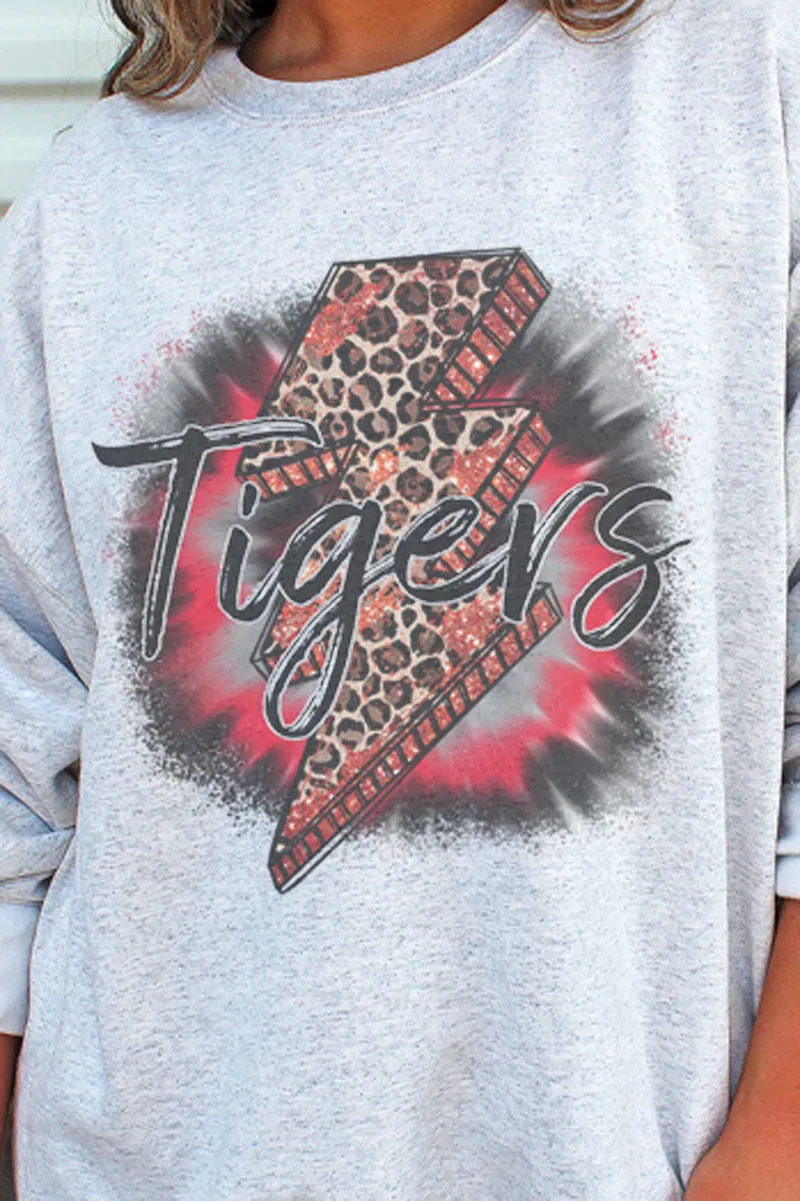 Bolt Tigers Red Unisex NuBlend Crew Sweatshirt
