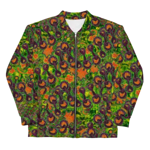 Bomber Jacket (Unisex)(WindSong Flower) RJSTH@Fabric#3 RJSTHW2022 RJS