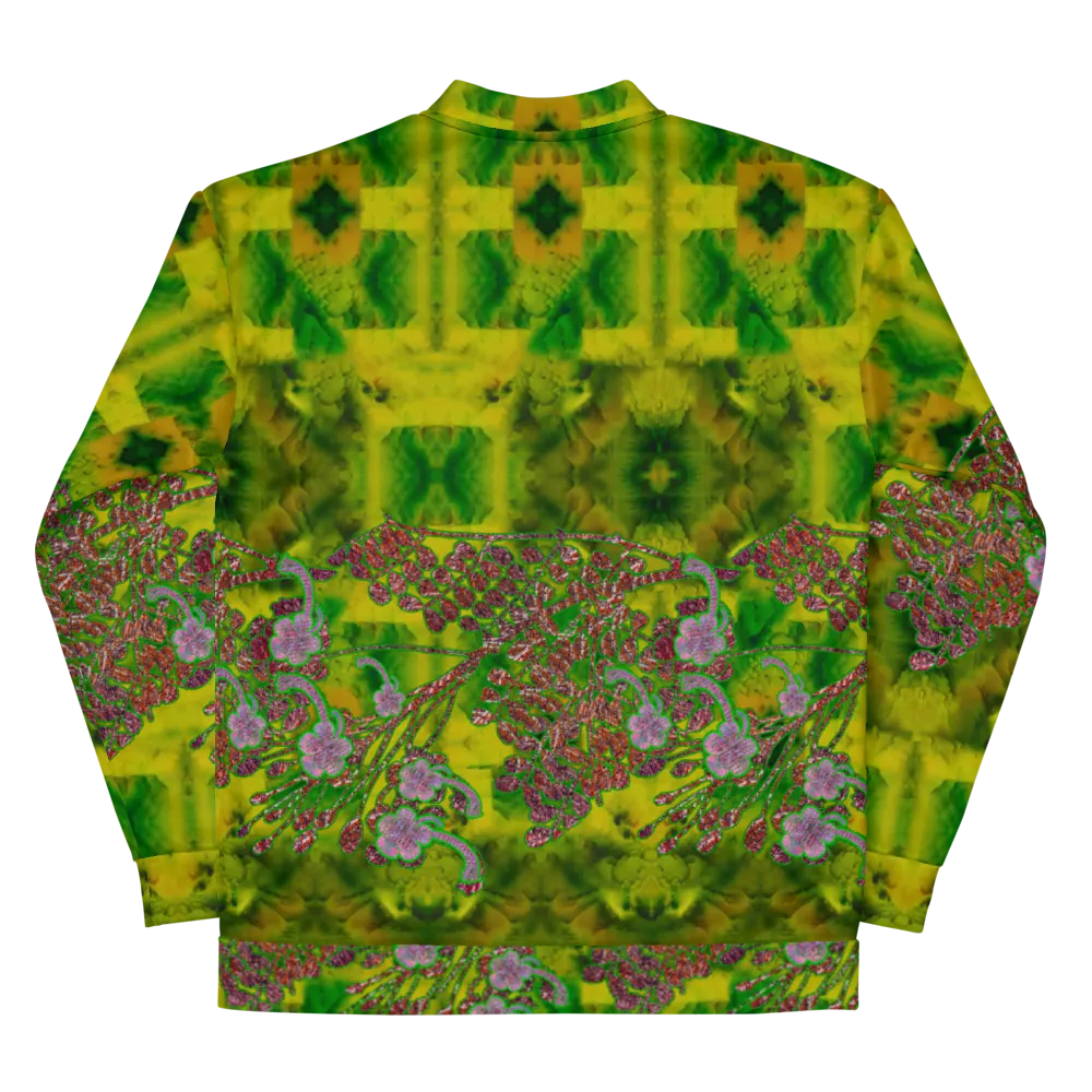 Bomber Jacket (Unisex)(WindSong Flower) RJSTH@Fabric#5 RJSTHW2022 RJS