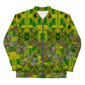 Bomber Jacket (Unisex)(WindSong Flower) RJSTH@Fabric#5 RJSTHW2022 RJS