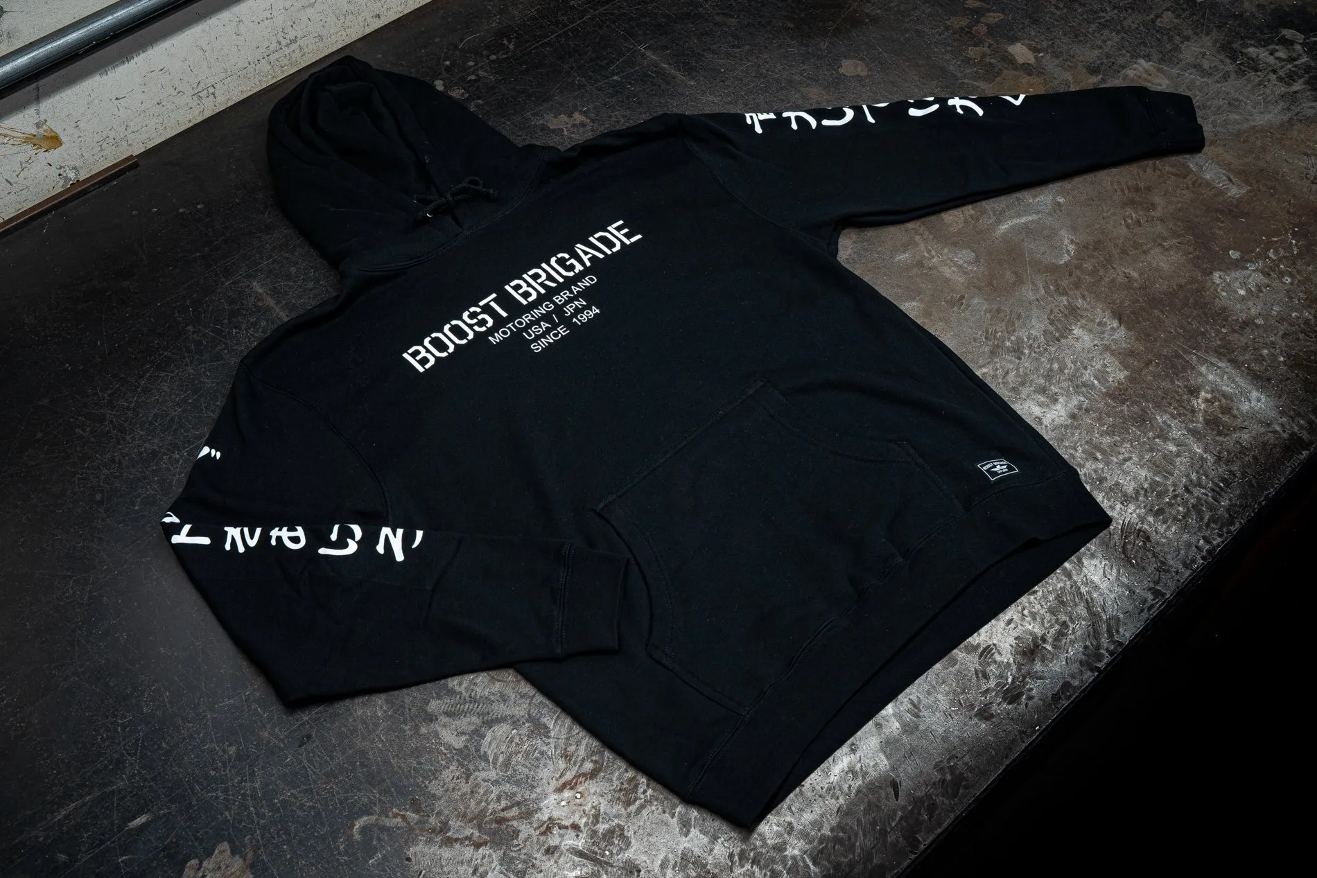 Boost Brigade Company Logo Pull-over Hoodie - Black