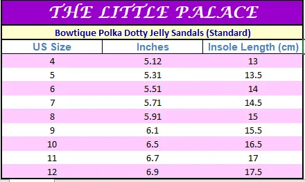 Bowtique Polka Dotty Jelly Sandals (Standard)